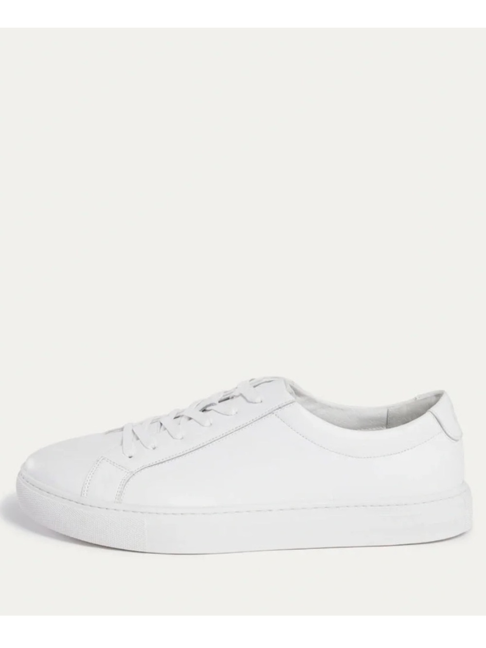 New Republic Men’s White Leather Sneakers, Size 9.5